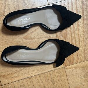 LK Bennett Black Leather Loafers Sleek Formal Flats